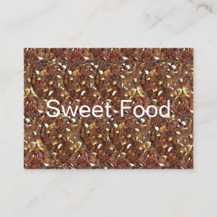 Carte De Visite Carrot Halwa Dessert Motif alimentaire sucré