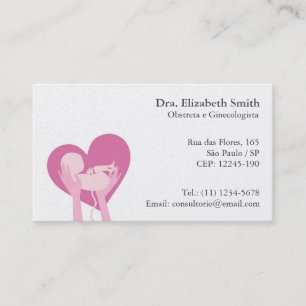Carte De Visite Cartão Para Obstetra e Ginecologista
