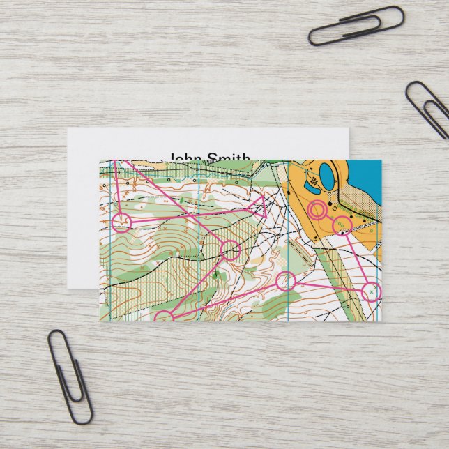 Carte de visite - Carte d'orientation (Devant/Arrière en situation)