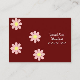 Carte de visite, Cartes de visite fleuristes