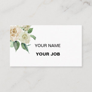 Carte De Visite Carton blanc