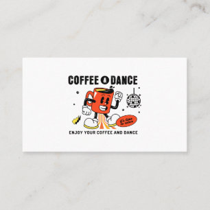 Carte De Visite Carton de café Rétro -1