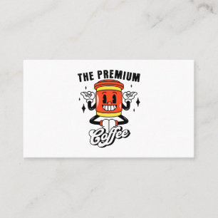 Carte De Visite Carton de café Rétro -2