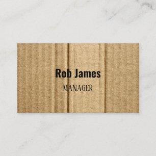 Carte De Visite Carton marron amusant