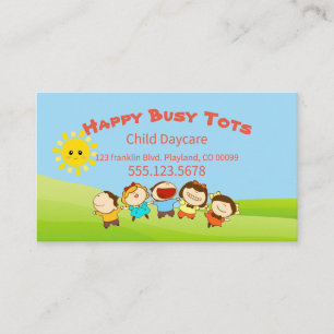 Carte De Visite Cartoon Enfants Garde d'enfants
