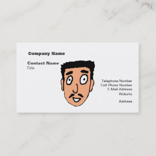 Carte De Visite Cartoon Mauvais ramassage ligne Slimy Mustache Guy