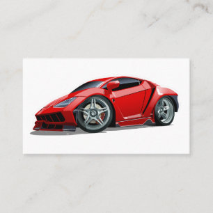 Carte De Visite Cartoon super voiture