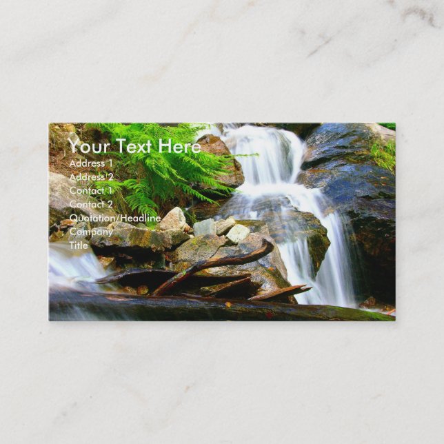 Carte De Visite Cascade (Devant)