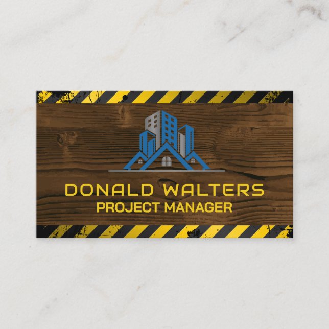 Carte De Visite Casque de sécurité | Construction | Immobilier (Devant)