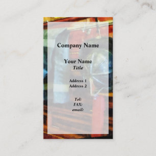 Carte De Visite Casque et veste de pompier