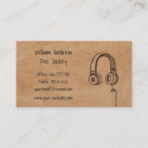 Casque simple Doodle DJ Faux Texture