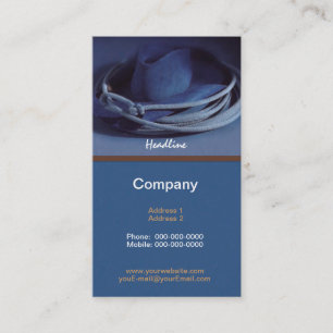 Carte de visite Casquette Cowboy