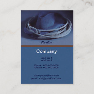 Carte de visite Casquette Cowboy
