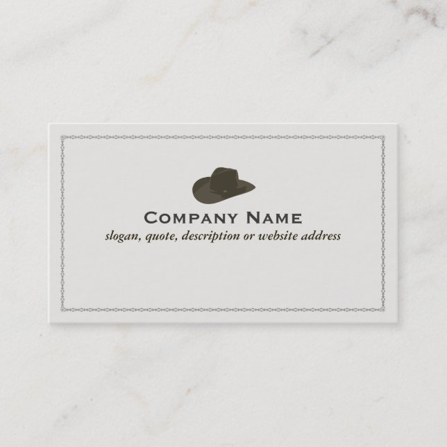 Carte de visite Casquette Cowboy (Devant)
