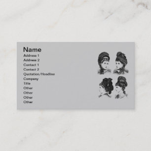 Carte de visite Casquette vintage