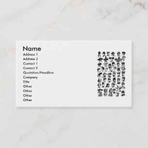 Carte de visite Casquette vintage