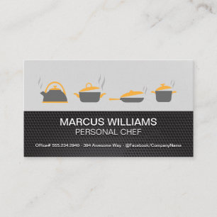 Carte De Visite Casseroles et Poêles   Chef Exécutif