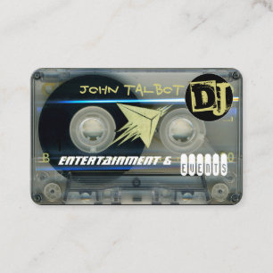 Carte De Visite Cassette Rétro T5 Audiotape 80s DJ Business C