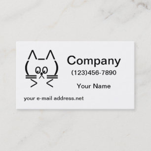 Carte De Visite Cat ASCII