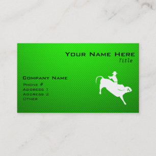 Carte De Visite Cavalier vert de Taureau