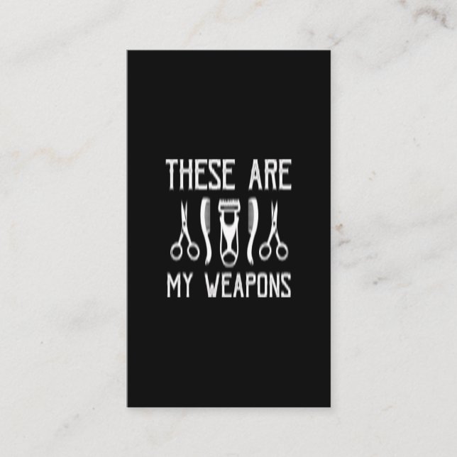 Carte De Visite ce sont mes armes (Devant)