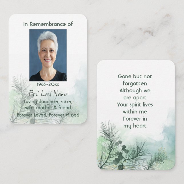 Carte De Visite Célébration de la photo commémorative des gardiens (Devant / Derrière)