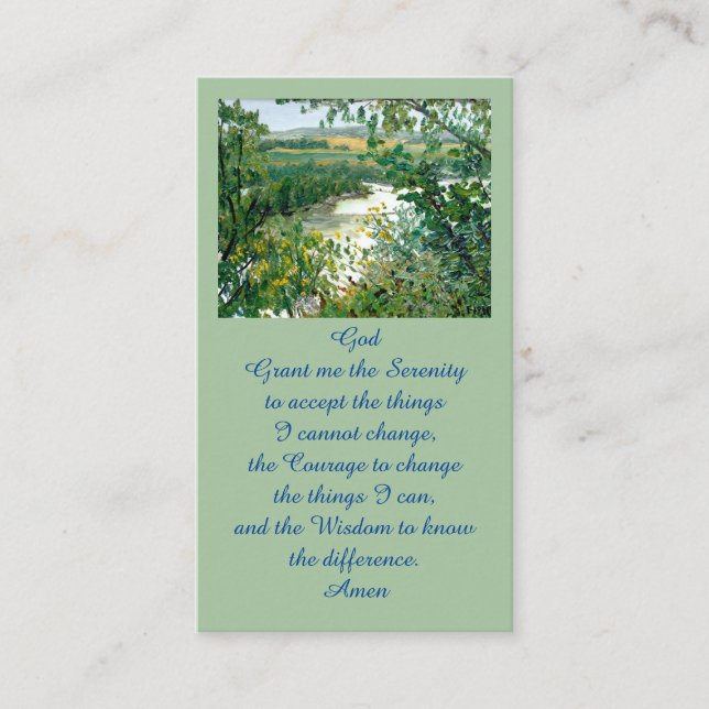 Carte De Visite Celebration of Life Scenic Overlook Memorial Card (Devant)