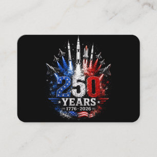Carte De Visite Célébration patriotique dans le ciel 250 ans 1776–