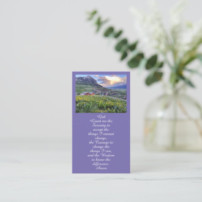 Carte De Visite Célébrer la vie Floral Funeral Card (Debout devant)