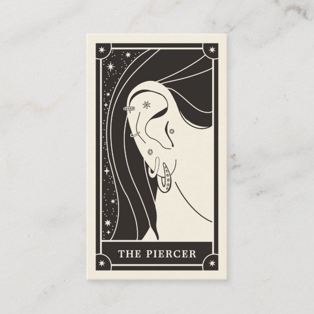 Carte de visite céleste du Tarot de Boho (Devant)