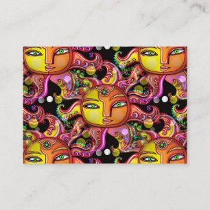 Carte de visite céleste du visage solaire