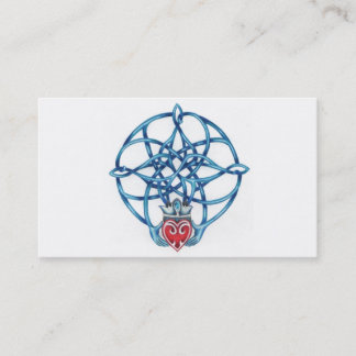 Carte de visite celtique de noeud de Claddagh