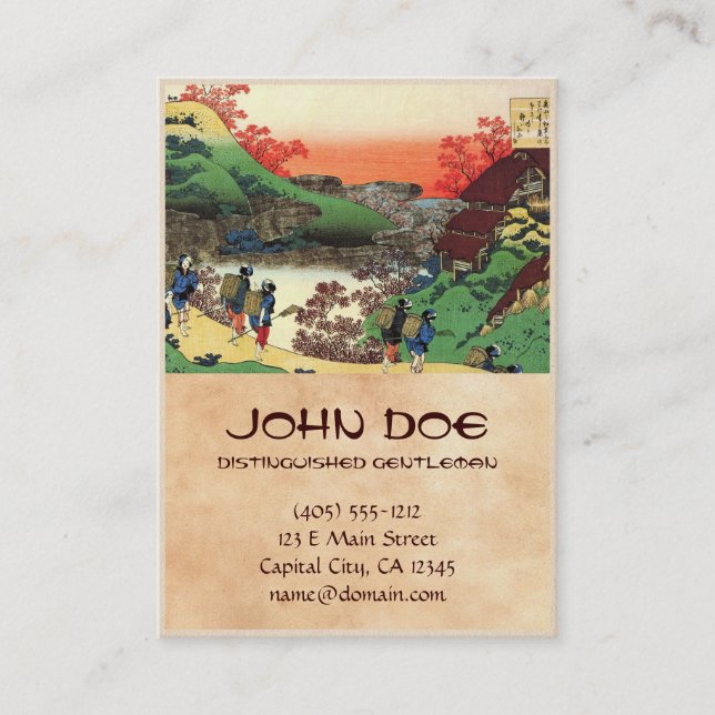 Carte De Visite Cent poèmes expliqués par l'infirmière Hokusai (Devant)