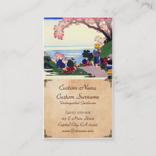 Carte De Visite Cent poèmes expliqués par l'infirmière Hokusai