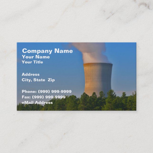 Carte De Visite Centrale nucléaire (Devant)