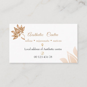 Carte de visite centre de cosmétique, beauté et ma