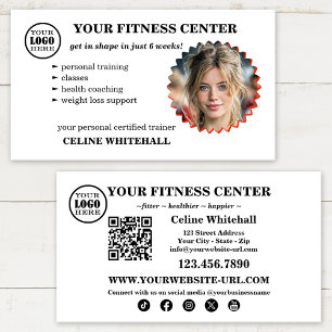 Carte De Visite Centre de Fitness Entraîneur Personnel Professionn