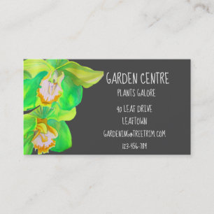 Carte De Visite Centre de jardin fleur d'orchidée simple moderne