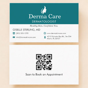 Carte De Visite Centre de soins de la peau Dermatologue Code QR