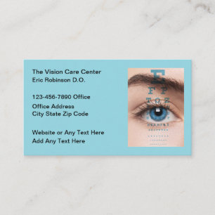Carte De Visite Centre de vision pour les médecins soignants