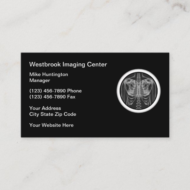 Carte De Visite Centre d'imagerie radiologique (Devant)