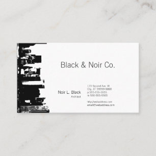 Carte De Visite Centre-ville Silhouette Architect