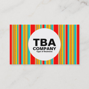 Carte De Visite Cercle - 091214 Bande verticale