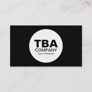 Carte De Visite Cercle (Alt Version) - Noir