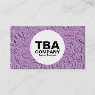 Carte De Visite Cercle - Anneaux incorporés 02