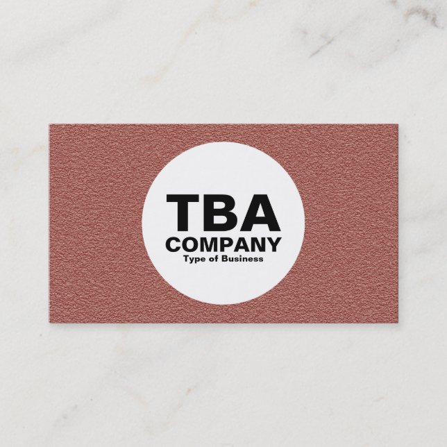 Carte De Visite Cercle - Brique (Devant)