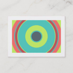 Carte De Visite Cercle coloré 04 (Bordé)