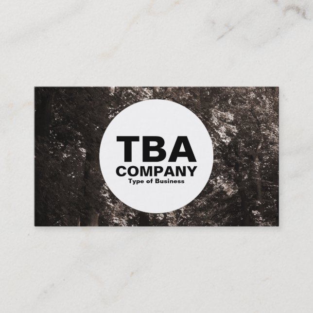 Carte De Visite Cercle - Dans les arbres (Devant)