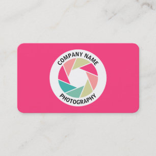 Carte De Visite Cercle d'ouverture couleur - Couleurs 01 - Rouge #
