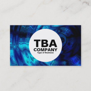Carte De Visite Cercle - Eau bleue